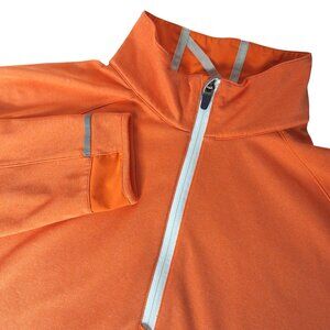 Zero Restriction Pullover Large Orange 1/4 Zip Golf Gorpcore